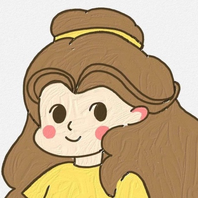 简笔画/迪士尼公主/不想撞南墙了，想撞先生的胸膛