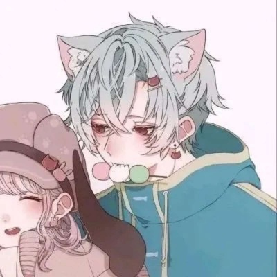 慕酒歌可爱动漫二次元情侣头像