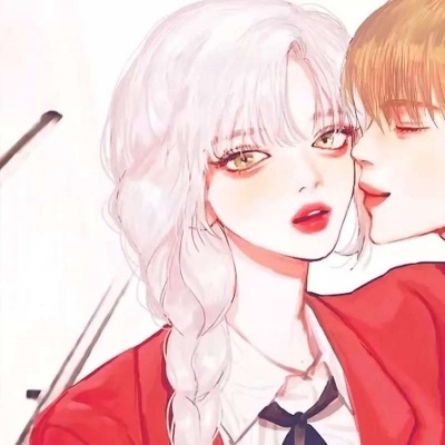 唐崎夜雨 二次元简约情侣头像