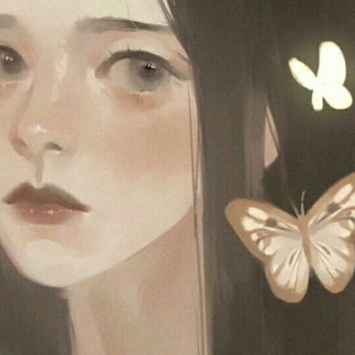 动漫女生手绘头像