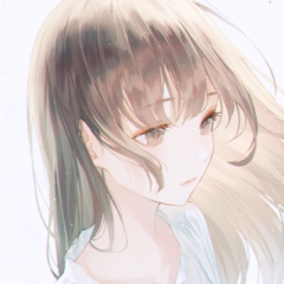 唐崎夜雨 二次元简约清新女生头像