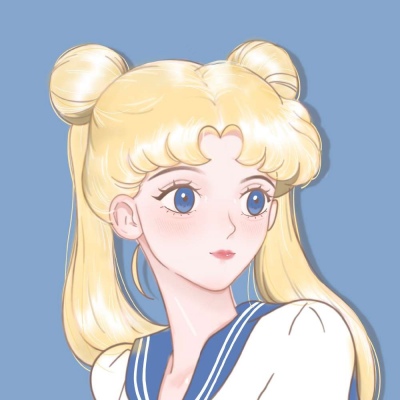 江淮：美少女战士少女心手绘插画头像/画师：力力君