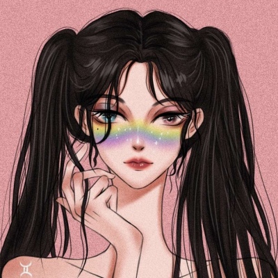 手绘女生动漫头像/人间情事太俗，不如一人看日出