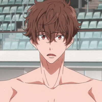 动漫男生帅气棕头发头像