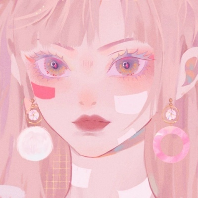 手绘时尚个性闺蜜头像