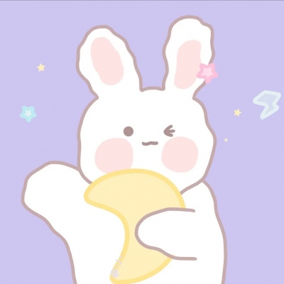 江孑 可爱卡通兔子简笔画手绘头像