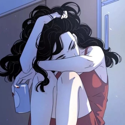 江孑 ins时尚气质二次元漫画女头