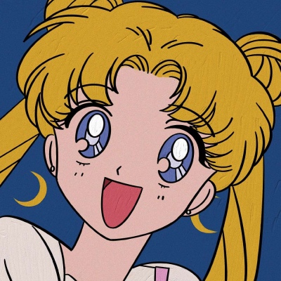 可爱手绘动漫女生头像／月野兔